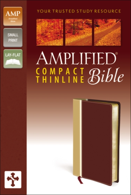 Amplified Thinline Bible Compact, Leather / fine binding Book