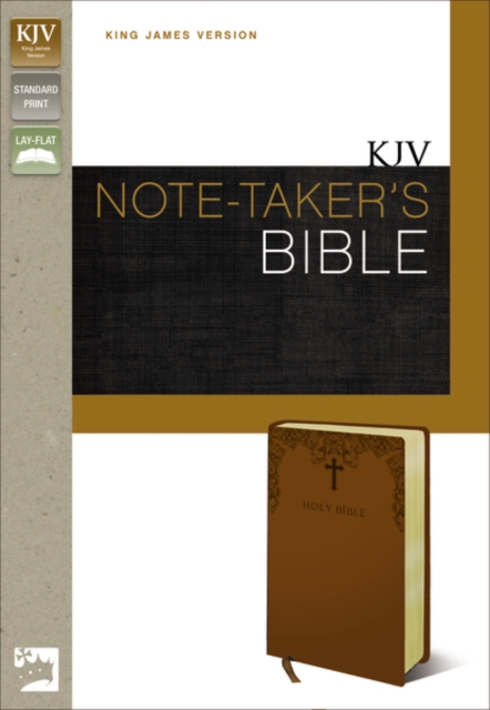 KJV, Note-Taker's Bible, Leathersoft, Tan, Red Letter Edition, Leather / fine binding Book