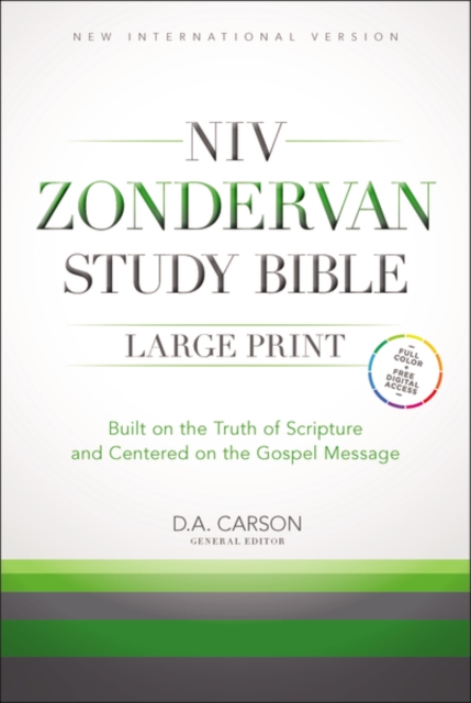 NIV Zondervan Study Bible, Large Print, Imitation Leather, Brown/Tan : Built on the Truth of Scripture and Centered on the Gospel Message, Hardback Book