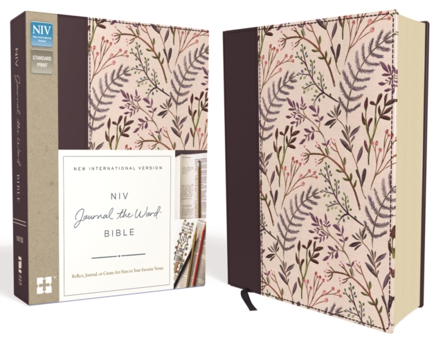 NIV, Journal the Word Bible, Cloth over Board, Pink Floral : Reflect, Journal, or Create Art Next to Your Favorite Verses, Hardback Book