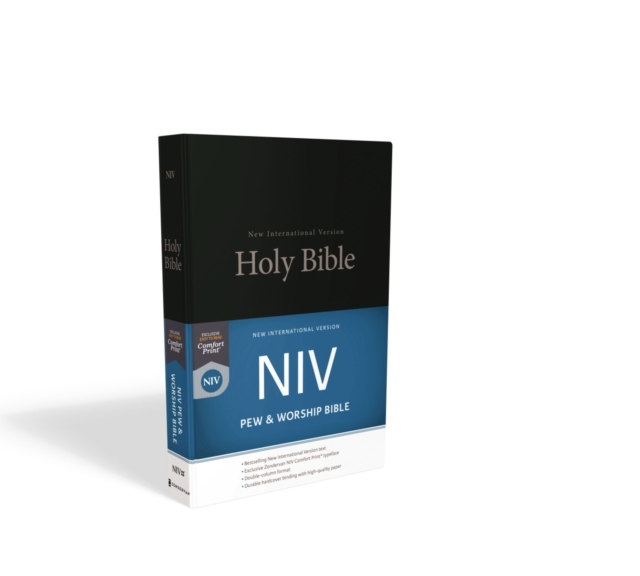 NIV, Pew and Worship Bible, Hardcover, Black, Hardback Book