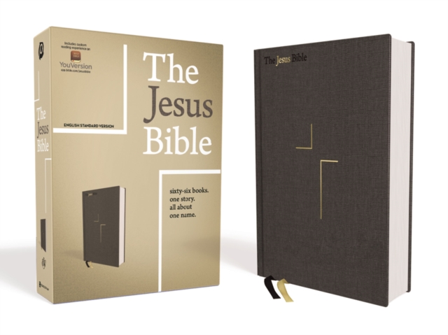 The Jesus Bible, ESV Edition, Cloth over Board, Gray, Hardback Book