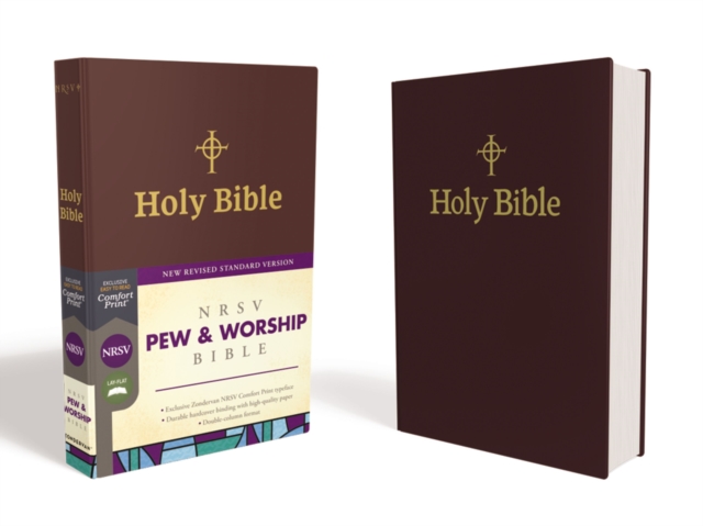 NRSV, Pew and Worship Bible, Hardcover, Burgundy, Comfort Print, Hardback Book