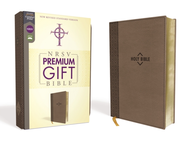 NRSV, Premium Gift Bible, Leathersoft, Brown, Comfort Print, Leather / fine binding Book
