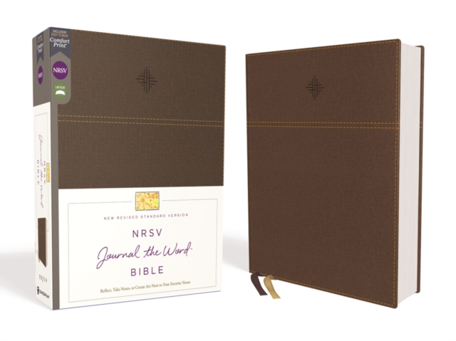 NRSV, Journal the Word Bible, Leathersoft, Brown, Comfort Print : Reflect, Journal, or Create Art Next to Your Favorite Verses, Leather / fine binding Book