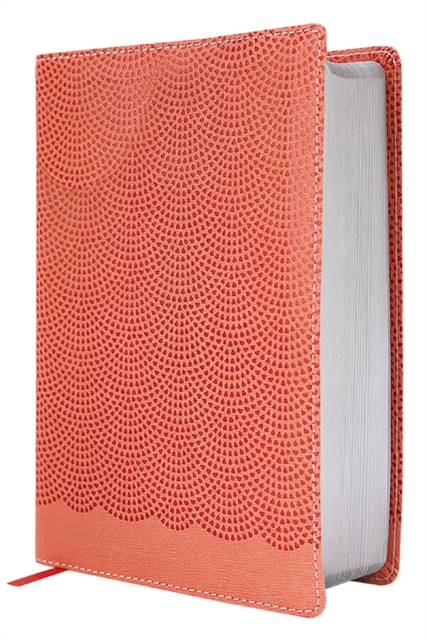 NIrV, Giant Print Compact Bible, Leathersoft, Peach, Comfort Print, Leather / fine binding Book