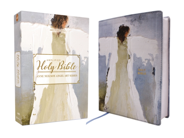Amplified Holy Bible, Anne Neilson Angel Art Series, Leathersoft, Blue, Leather / fine binding Book