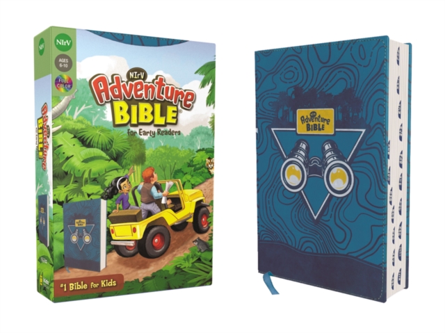 NIrV, Adventure Bible for Early Readers, Leathersoft, Blue, Full Color, Thumb Indexed Tabs, Leather / fine binding Book