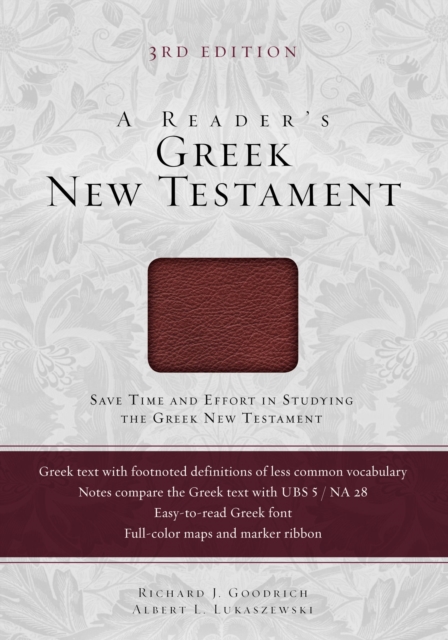 A Reader's Greek New Testament : Third Edition, Leather / fine binding Book