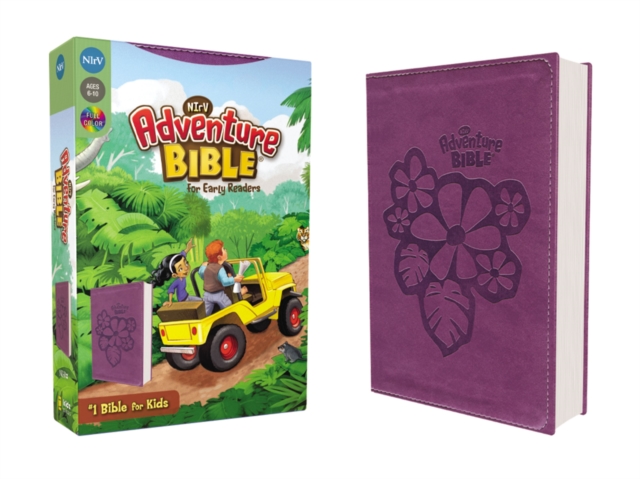 NIrV, Adventure Bible for Early Readers, Leathersoft, Purple, Full Color, Leather / fine binding Book