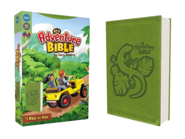NIrV, Adventure Bible for Early Readers, Leathersoft, Green, Full Color, Leather / fine binding Book