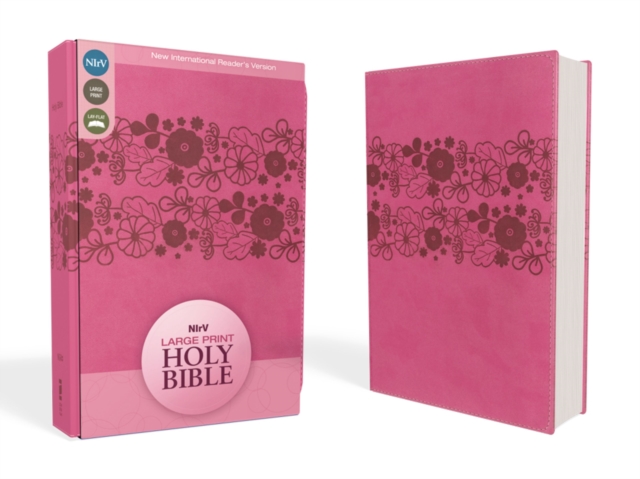 NIrV, Holy Bible, Large Print, Leathersoft, Pink, Leather / fine binding Book