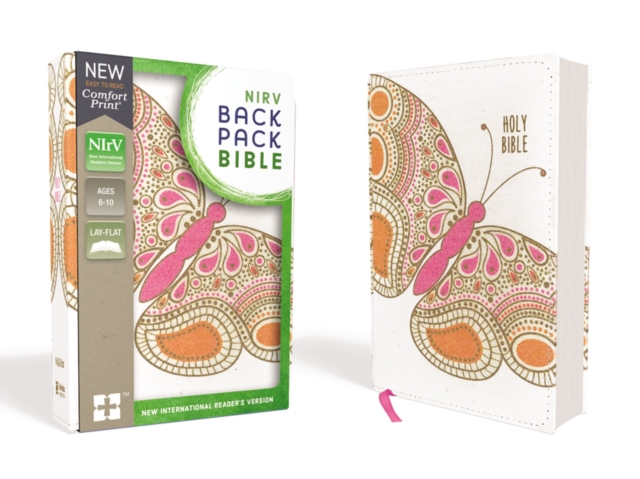 NIrV, Backpack Bible, Flexcover, Pink Butterfly, Paperback / softback Book