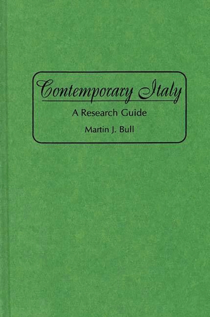Contemporary Italy : A Research Guide, PDF eBook