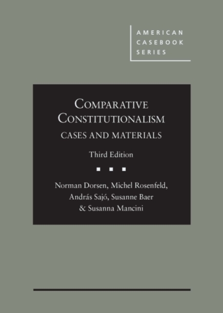 Comparative Constitutionalism : Cases and Materials, Hardback Book