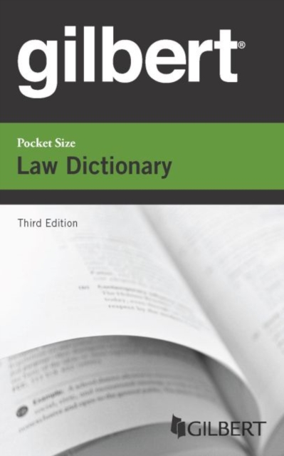 Gilbert Pocket Size Law Dictionary, Paperback / softback Book