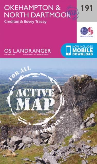 Okehampton & North Dartmoor, Sheet map, folded Book