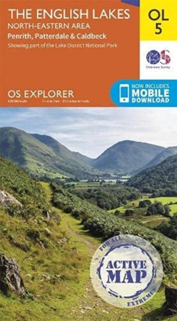 The English Lakes North-Eastern Area : Penrith, Patterdale & Caldbeck, Sheet map, folded Book
