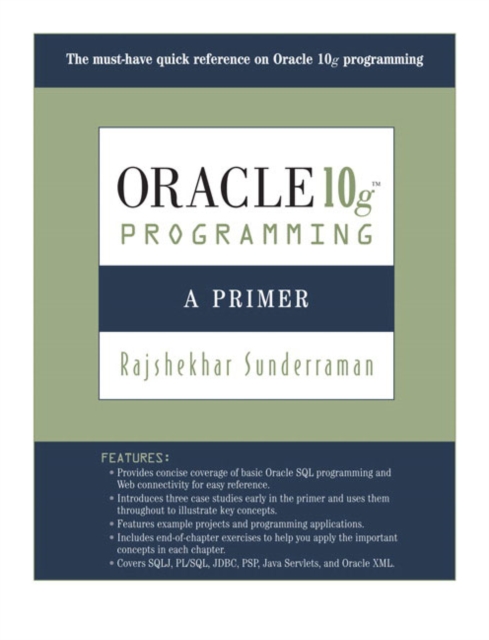 Oracle 10g Programming : A Primer, Paperback / softback Book