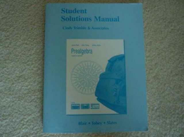 Student Solutions Manual for Prealgebra, Paperback Book