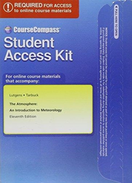 CourseCompass Student Access Kit for the Atmosphere : An Introduction to Meteorology, Online resource Book