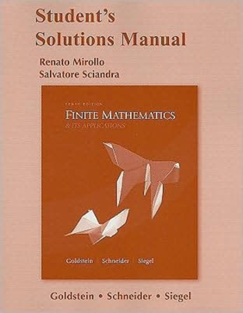 Student Solutions Manual for Finite Mathematics & Its Applications, Paperback Book