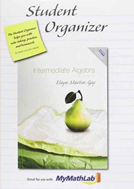 Student Organizer for Intermediate Algebra, Paperback Book