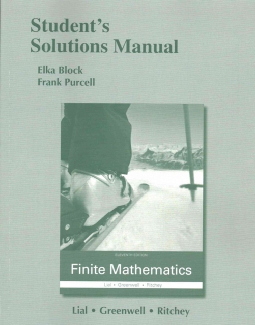 Student's Solutions Manual for Finite Mathematics, Paperback / softback Book