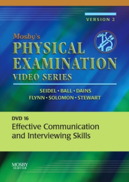 Mosby's Physical Examination Video Series : DVD 16: Effective Communication and Interviewing Skills, Digital Book