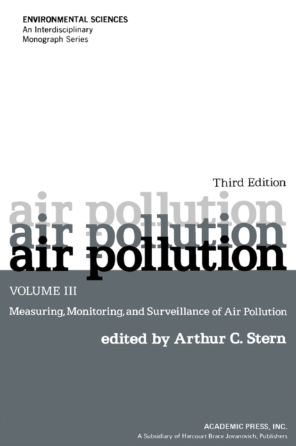 Air Pollution : Measuring, Monitoring, and Surveillance of Air Pollution, PDF eBook