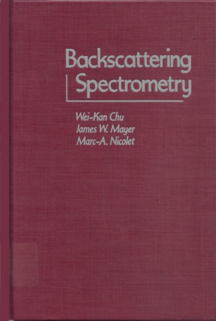 Backscattering Spectrometry, PDF eBook