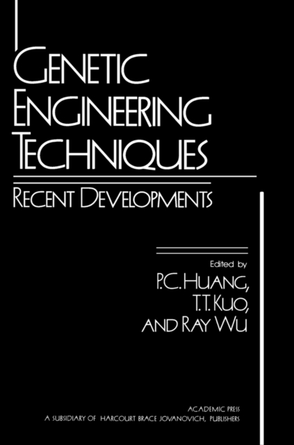 Genetic Engineering Techniques: Recent Developments, PDF eBook