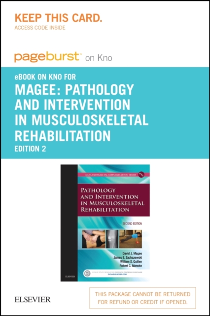 Pathology and Intervention in Musculoskeletal Rehabilitation - E-Book, EPUB eBook