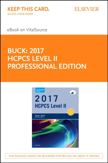 2017 HCPCS Level II Professional Edition - E-Book, PDF eBook