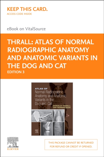 Atlas of Normal Radiographic Anatomy and Anatomic Variants in the Dog and Cat - E-Book, EPUB eBook