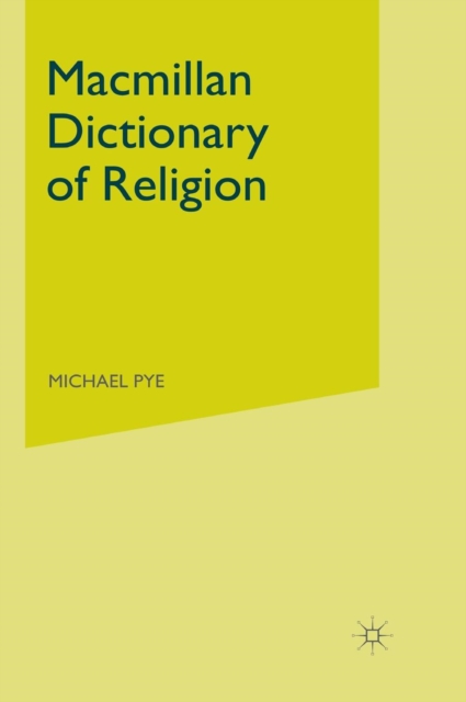 Macmillan Dictionary of Religion, Hardback Book