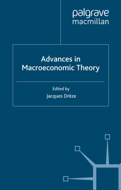 Advances in Macroeconomic Theory : International Economic Association, PDF eBook