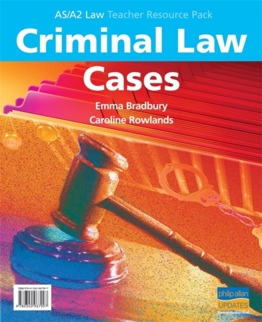 AS/A2 Criminal Law Cases Teacher Resource Pack, Mixed media product Book