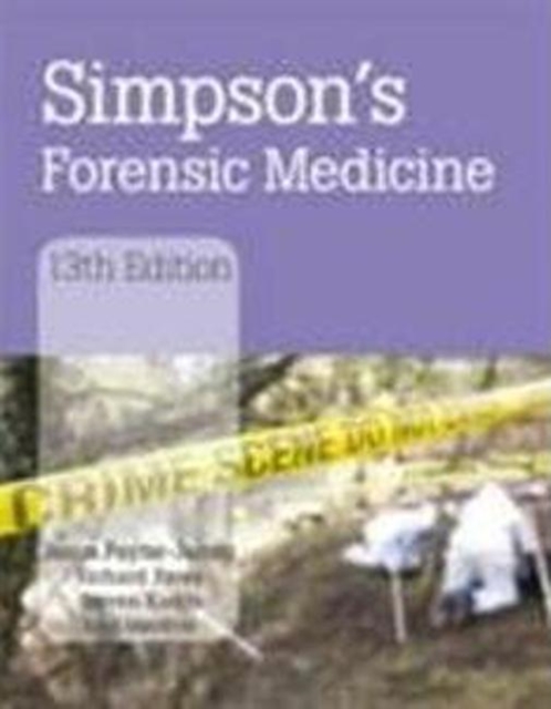 Simpson's Forensic Medicine, Paperback / softback Book