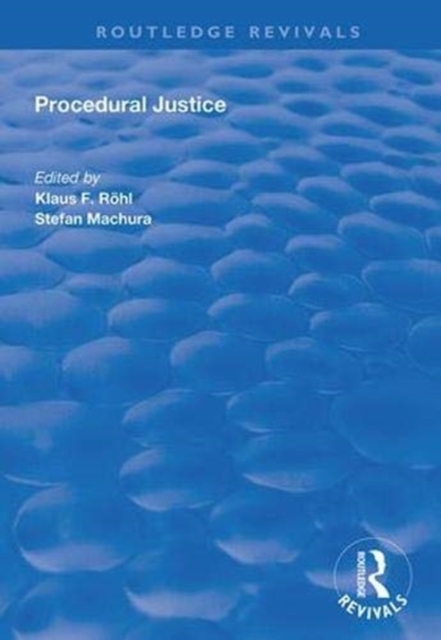 Procedural Justice, Hardback Book
