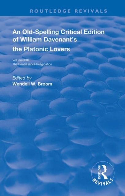 William Davenant's The Platonic Lovers, Hardback Book