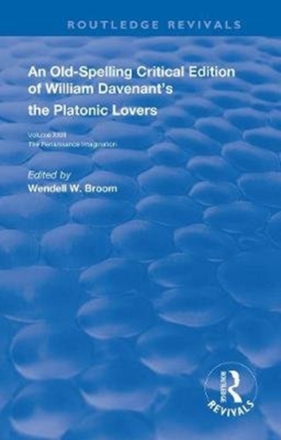 William Davenant's The Platonic Lovers, Paperback / softback Book