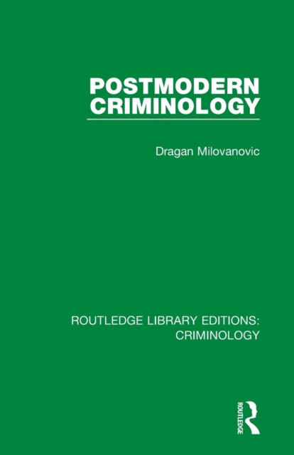 Postmodern Criminology, Paperback / softback Book