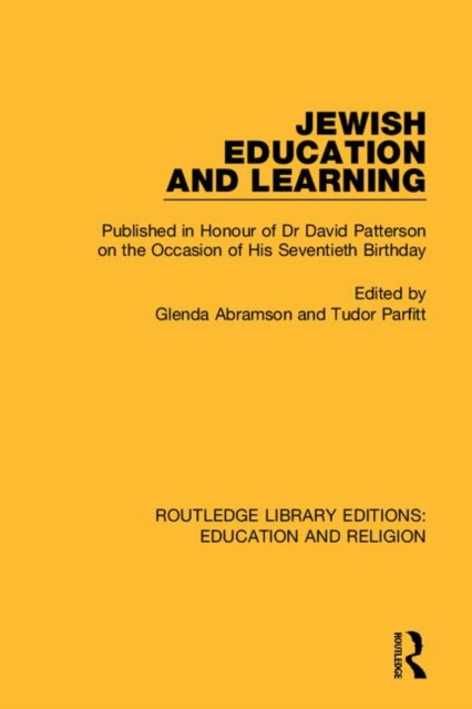 Routledge Library Editions: Education and Religion, Multiple-component retail product Book