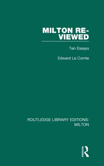 Milton Re-viewed : Ten Essays, Hardback Book