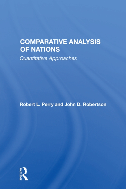Comparative Analysis Of Nations : Quantitative Approaches, Paperback / softback Book