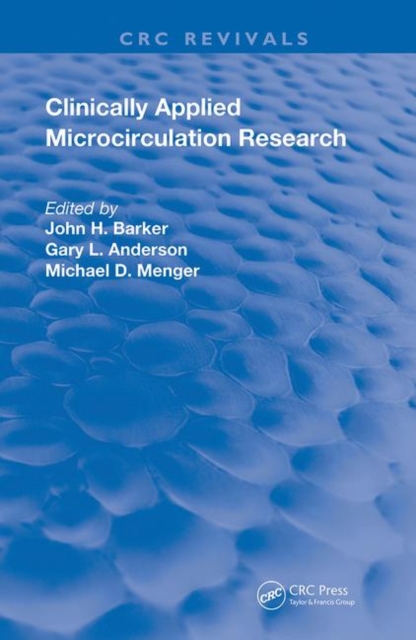 Clinically Applied Microcirculation Research, Paperback / softback Book