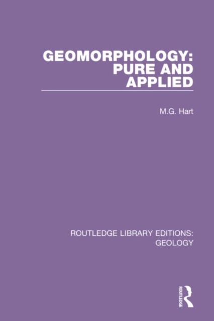 Geomorphology: Pure and Applied, Hardback Book