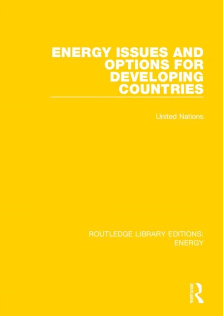 Energy Issues and Options for Developing Countries, Hardback Book