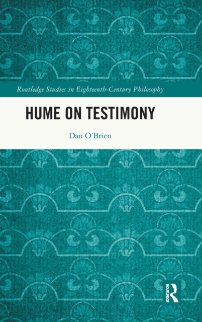 Hume on Testimony, Hardback Book
